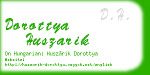 dorottya huszarik business card